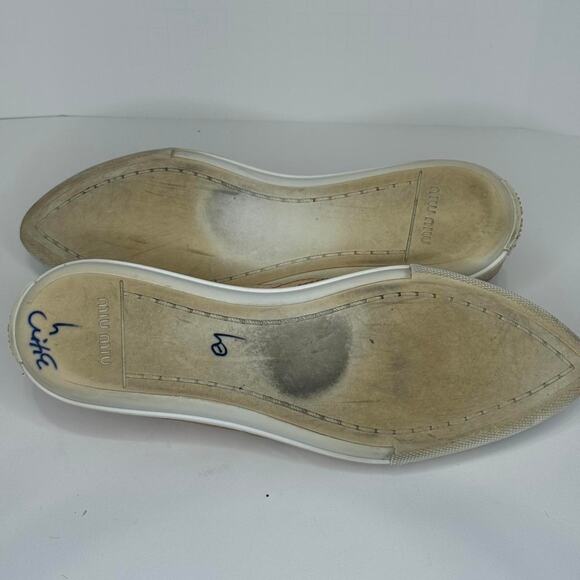 Miu miu metallic silver pink and gold slip on sneaker - Picture 8 of 8